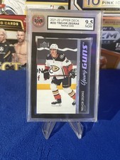 2021-22 Upper Deck Trevor Zegras Young Guns Rookie Card #232 KSA 9.5 NR Gem Mint. rookie card picture