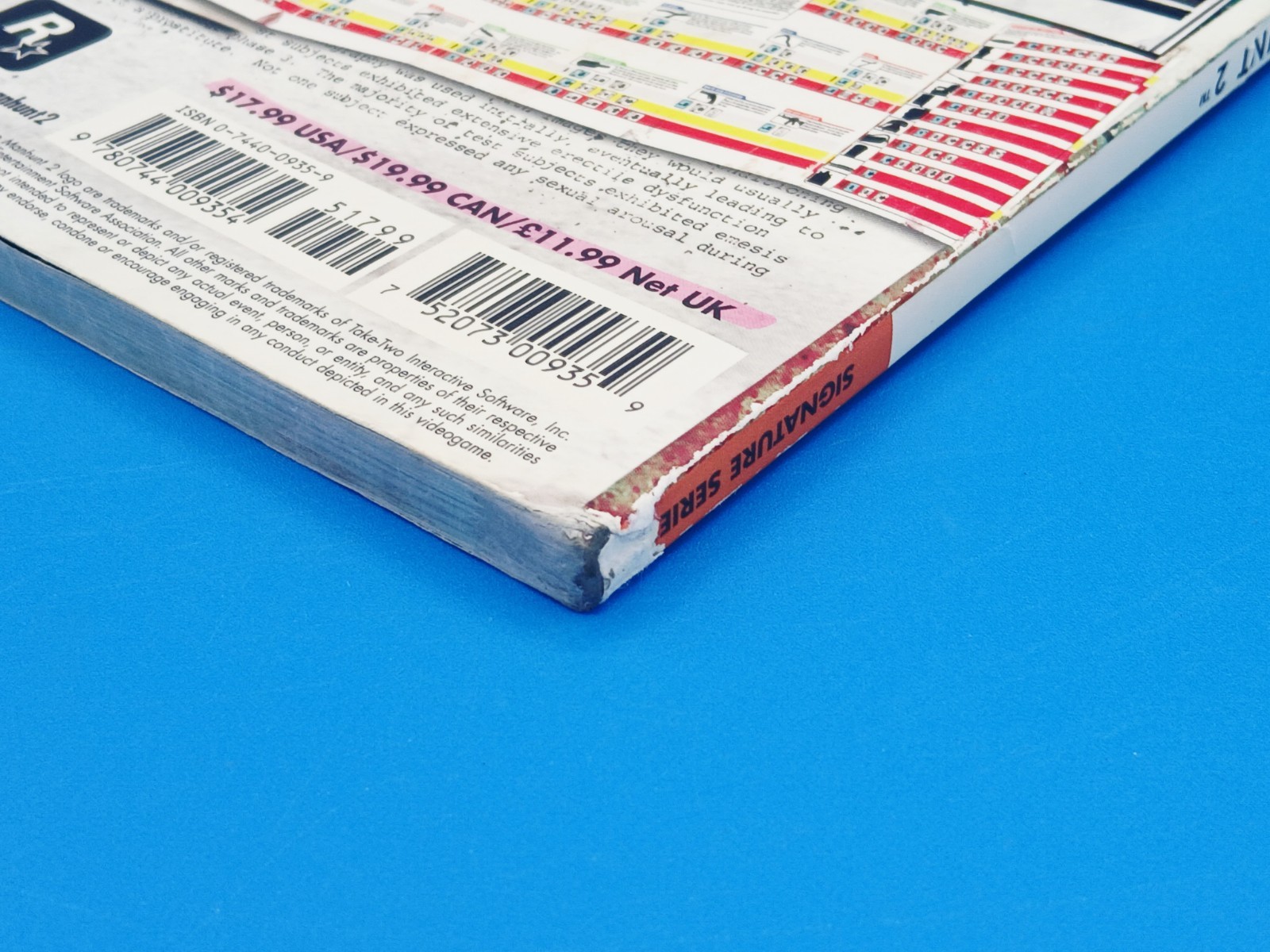 BradyGames Manhunt 2 Signature Series Guide Wii PS2 PSP Poster Gun Guide.