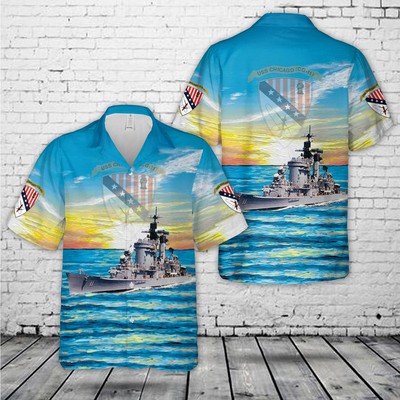 USS Chicago CG 11 Hawaiian Shirt