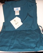 VINTAGE NWT SB SCRUBS BLUE MOCK WRAP TOP/PANTS SET - SIZE LARGE