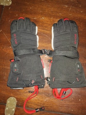 Men's Small Gerbing Gyde Black 7-Volt S7 Battery Heated Gloves, No Charger Chord
