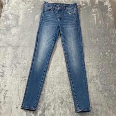 American Eagle Women's Jeans Size 4 Regular Hi Rise Jegging Blue Denim