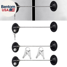 4 Pack Cabinet Locks with Keys Mini Fridge Refrigerator Locks for Kids Toddlers