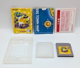 Pokemon Yellow ver. Nintendo Gameboy GB Japanese Game Boy Pikachu Boxed w/ Case