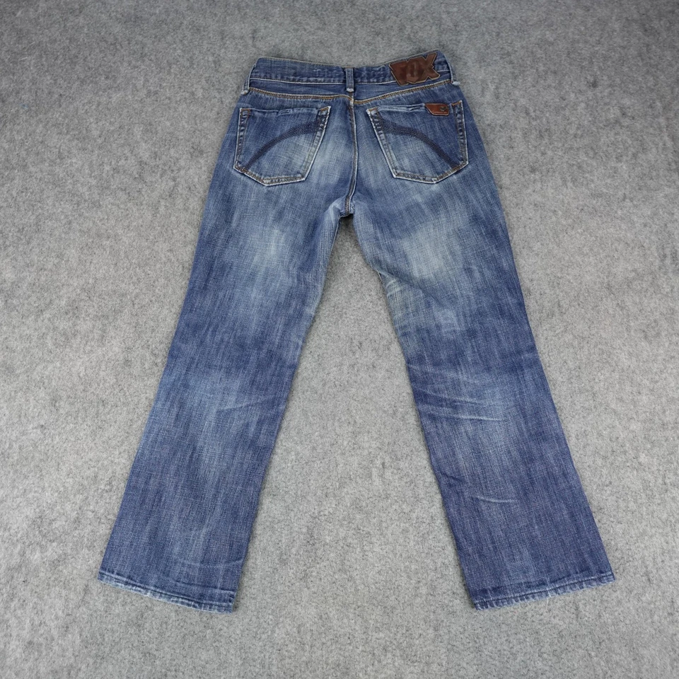 Fox Racing Jeans Mens 31x29 Denim Pants Badbrain Motocross Skate BMX Y2K VTG 31 - Image 3 of 4