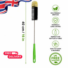1/2X Narrow Bottle cleaning Brush 16Inches long Handle water Bottle Brush UK