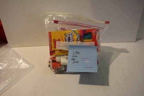 Art Supplies Lot colored Pencils, Markers, ink, glue, erasers, scissors clips - Picture 12 of 12