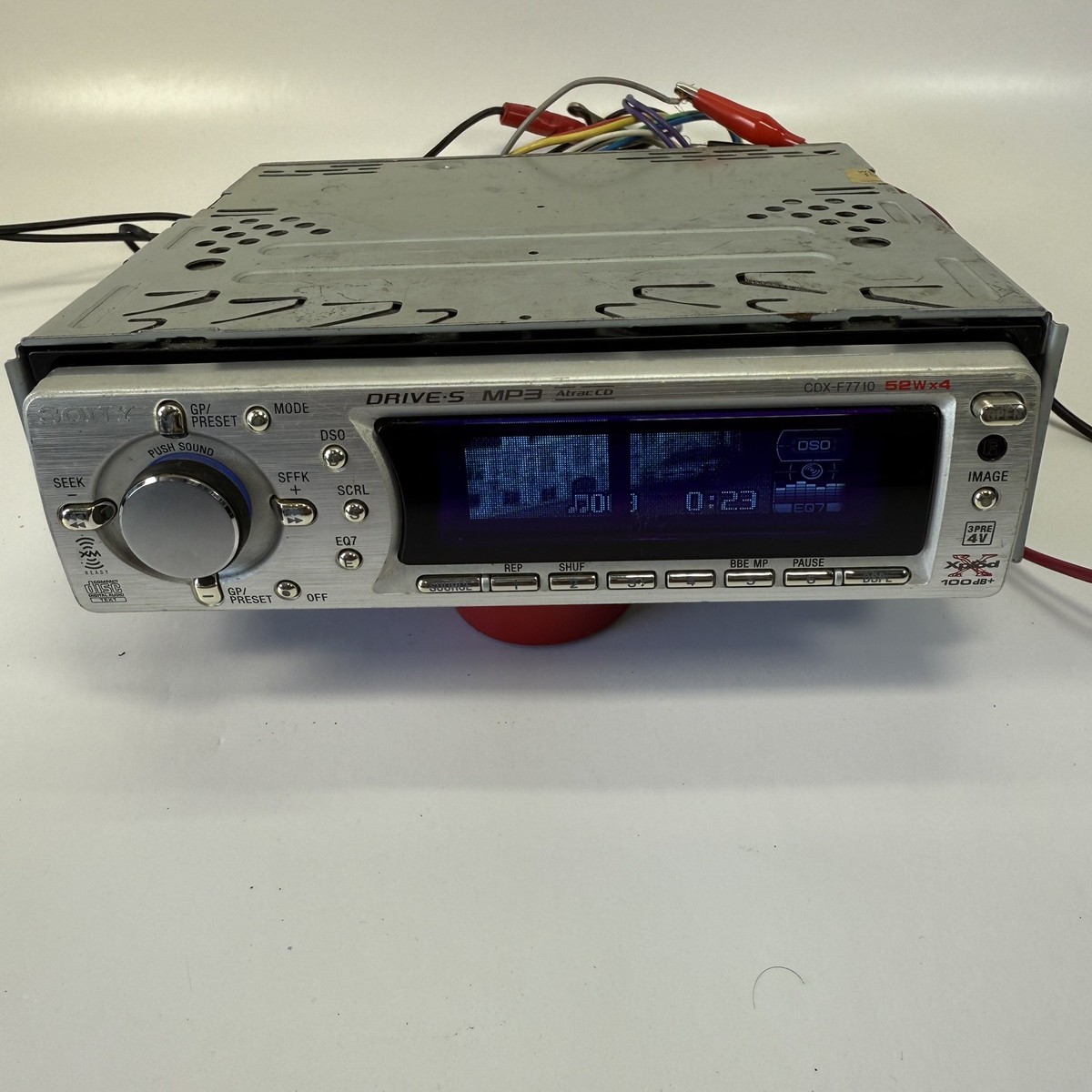 Sony CDX-F7710 CD Player EQ7 4V Out Old School Car Stereo GRAPHICS