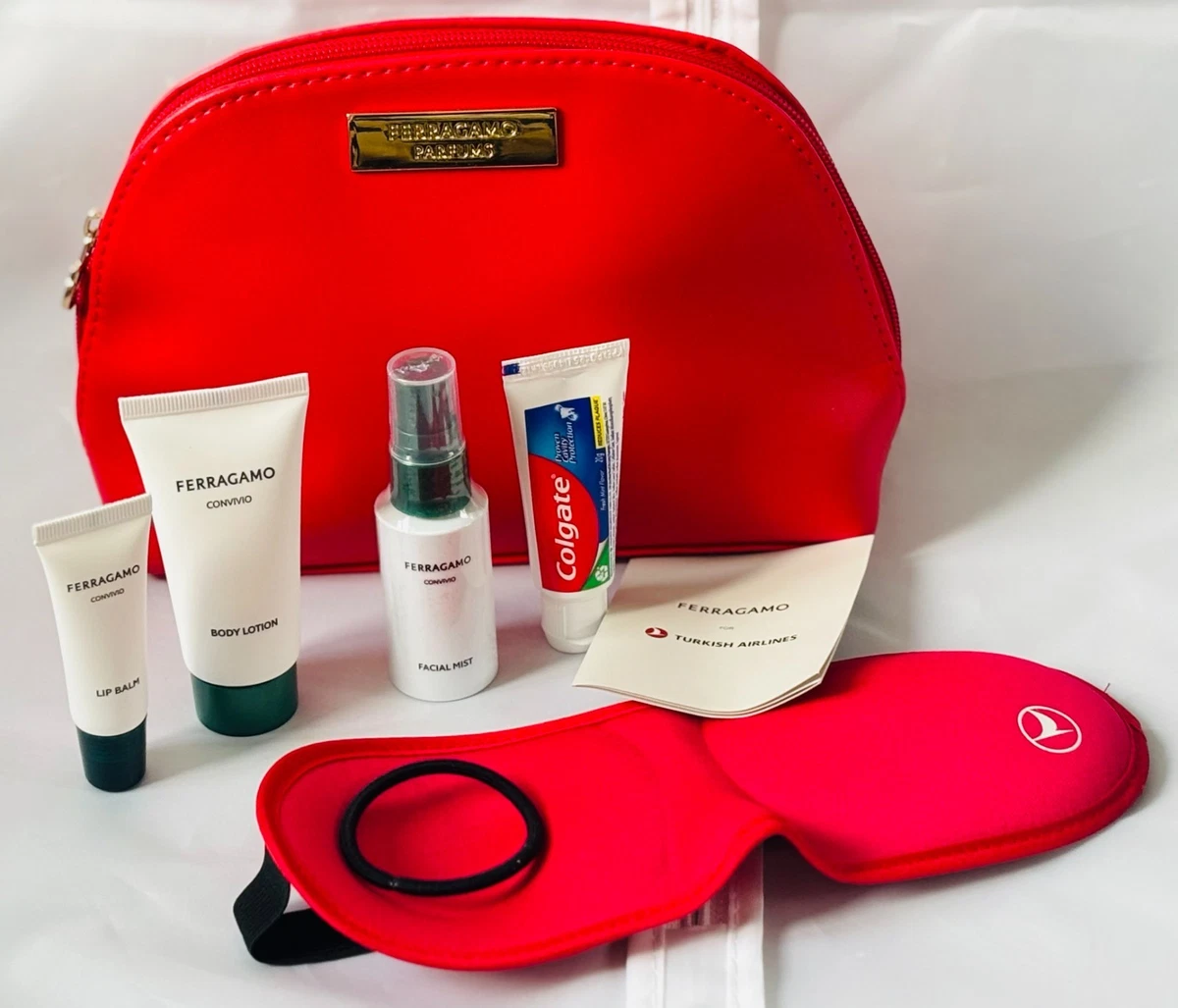 Ferragamo Parfums Turkish Airlines Amenity Kit Unused Free Tracked Postage