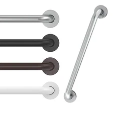 16 Inch Grab Bars for Wall Brush Nickel, Safety Shower Grab Bars