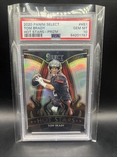 New Listing2020 PANINI SELECT HOT STARS PRIZM #HS1 TOM BRADY BUCCANEERS PSA 10