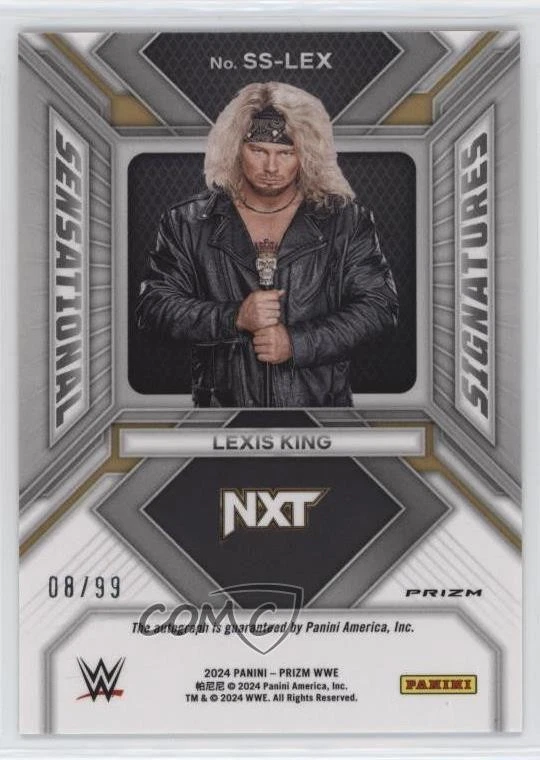 2024 Panini Prizm WWE Sensational Signatures Red /99 Lexis King Rookie Auto RC - Image 2 of 2