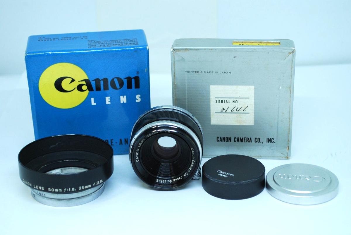 Objectif Canon 35mm F/2.8 – Monture Leica M39 (LTM) – AS IS (séparation)