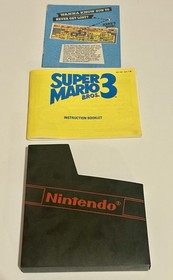 Nintendo Super Mario Bros. 3 NES SOLO scatola originale con libretto manuale e inserti
