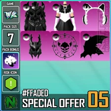 Roblox World Zero WZ - 6 PACK - #FFADED SPECIAL DEAL 05 + FREE AURA