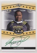 2013 Leaf US Army All-American Bowl Tour Green Ink 13/25 John Montelus Auto 0q1p