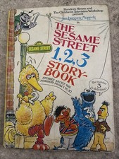 The Sesame Street 1, 2, 3 Storybook Stories About Numbers 1-10 Vintage Book