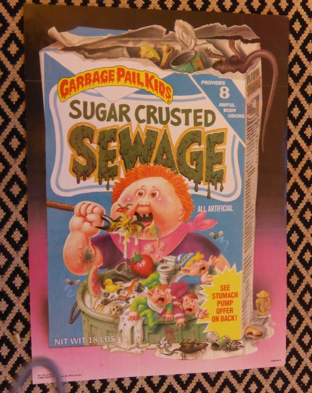 Topps Garbage Pail Kids Poster – "Sugar Crusted Sew..".   ! – Original 12" x 17"