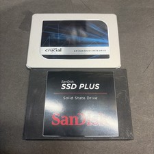 (2) Crucial MX500 250 GB & SanDisk SSD Plus 240GB 2.5in SATA III Internal SSD