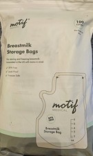 Breastmilk Storage Bags 100 Count by Motif Medical NEW