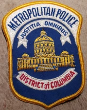 DC Washington District of Columbia Metropolitan Police Shoulder Patch