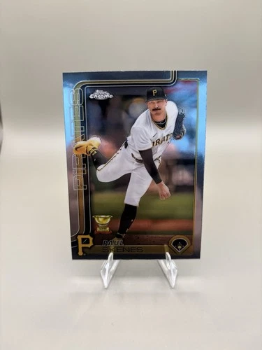 Topps Chrome 2025 Paul Skenes Pittsburgh Pirates Rookie Cup Baseball #300 Card