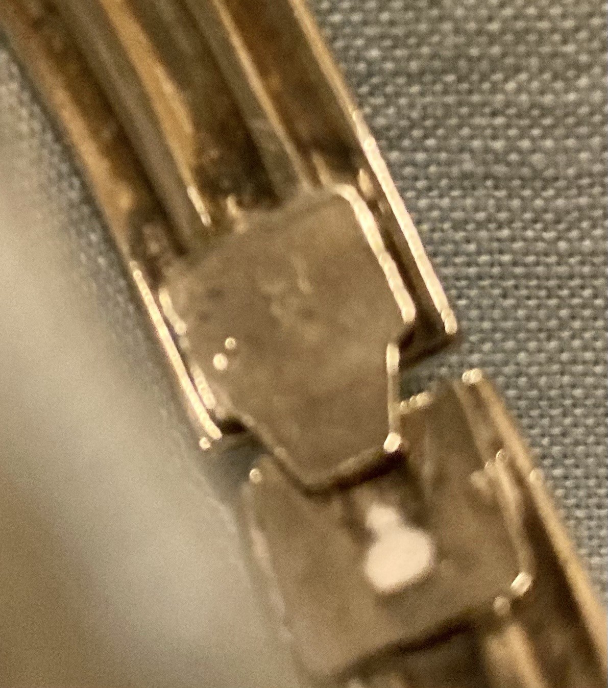 Vintage Silver-Plate Spring Clasp Hinge Bracelet … - image 14