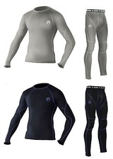 Chemise à manches longues + legging homme Cold Gear Compression Baselayer peau thermique