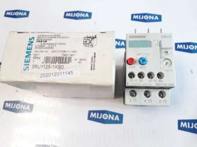 SIEMENS 3RU1126 1KB0 OVERLOAD RELAY 690V 50HZ AC 15 DC 13 9-12,5A NEW OLS STOC