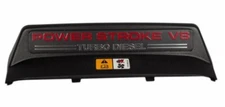 NEW OEM 03-07 Ford Super Duty 6.0L Upper Fan Shroud Cover Warning Label Emblem