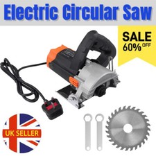 1500W Electric Circular Saw Heavy Duty Wood Cutting Power Tool w/ 110mm Blade