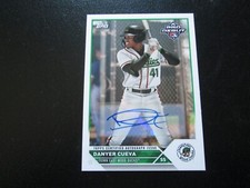 DANYER CUEVA 2023 TOPPS PRO DEBUT DOWN EAST WOOD DUCKS AUTOGRAPH CARD
