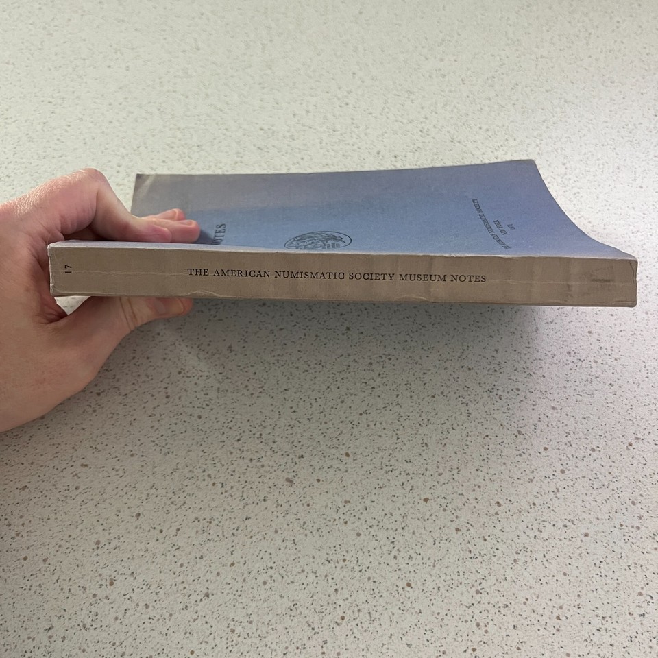 American Numismatic Society Museum Notes #17 1971 English Paperback ...