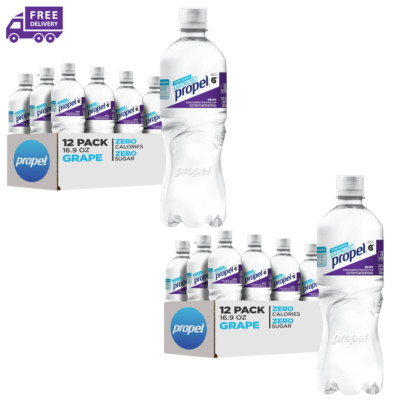 Propel Grape Zero Calorie Sports Water, 16.9oz (Pack of 24)
