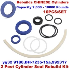 For 2 Post Hydraulic Cylinder Seal Kit / Rebuild Kit 9-10k lbs yg32-9180 992317