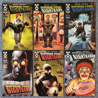 Supreme Power: Nighthawk Vol. 1 Max Comics 2005 #1-6 Complete Set Unread - NM