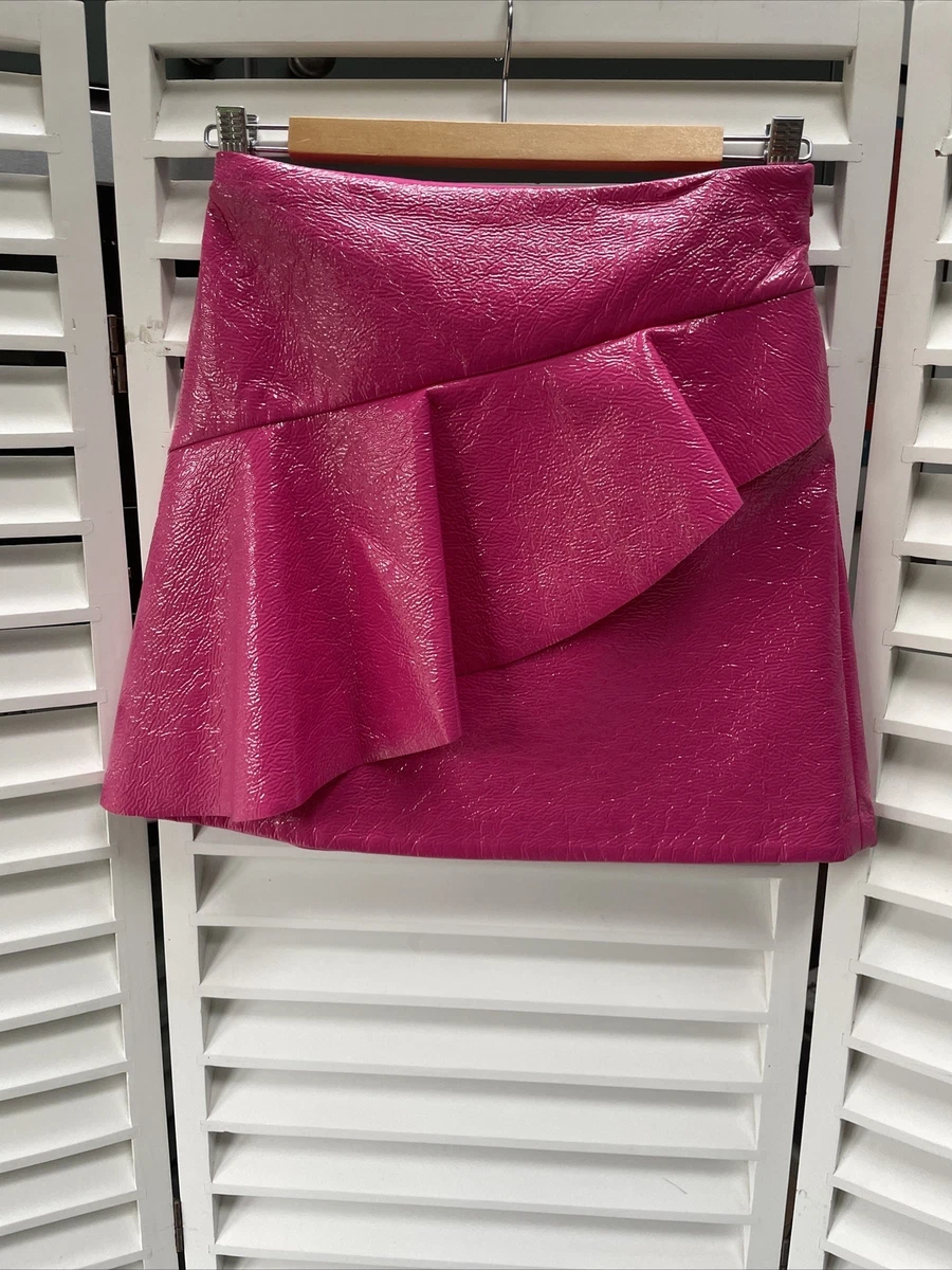 Barbie pink shop leather skirt