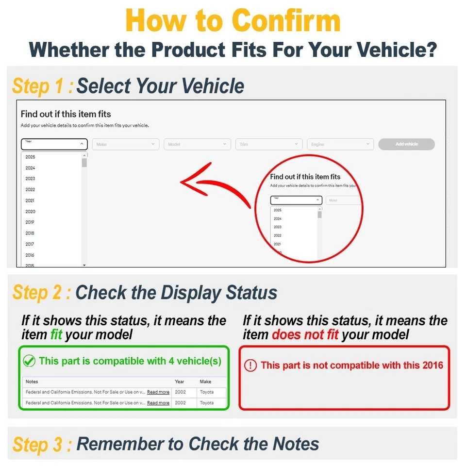 Complete Exhaust System Fits 2001 2002 2003 2004 Nissan Xterra 3.3L Fast Ship - Image 3 of 4