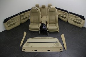BMW 5er F10 Innenausstattung Leder Sport Sitze Aktivsitze klimatisiert SHZ beige