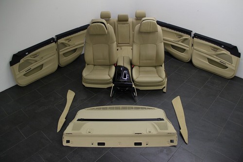 BMW 5er F10 Innenausstattung Leder Sport Sitze Aktivsitze klimatisiert SHZ beige