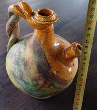 VERSATOIO ceramica decoro mano - CALABRIA XIX secolo cm. 21