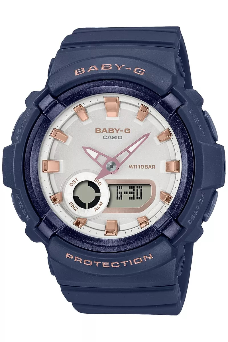 CASiO Baby G BGA 280BA 2AJF Women s Watch Analog Digital Navy World Time NEW