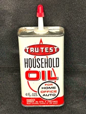 Vintage TRU-TEST Household Oil Can 4FL OZ