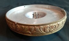 ancienne monture en bronze pour  lustre plafonnier  à pampilles  ( possible 3 )