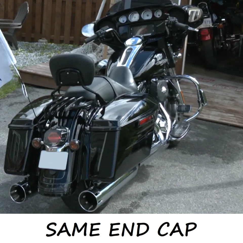 Глушители без шнуровки SHARKROAD для Harley Davidson Touring 1995-2016 - Изображение 3 из 4