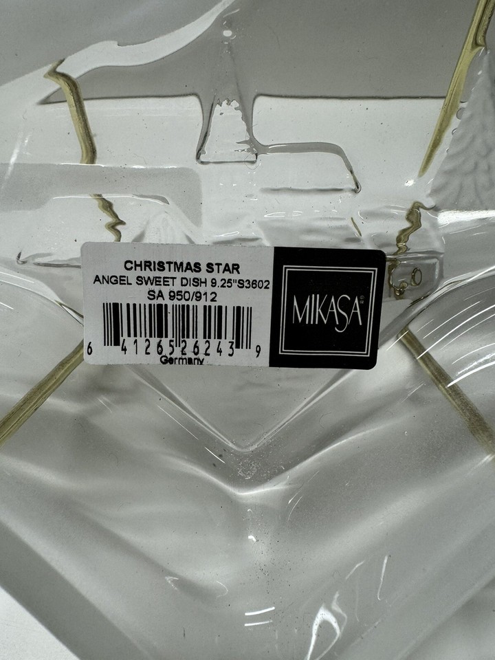 Mikasa Christmas Star Angel with Horn Sweet Candy Dish 91/4" eBay