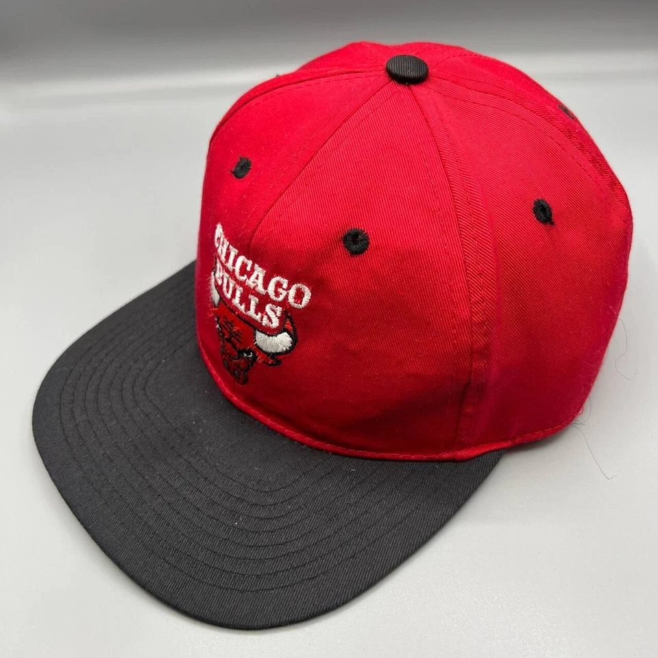 De colección Chicago Bulls Sombrero Hombres Rojo Negro Drew Pearson NBA Snap Back Gorra Jordan Foto 2 de 4