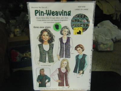 Cambridge Marking Systems 702 Pin-Weaving Vests Pattern - Size L-XL