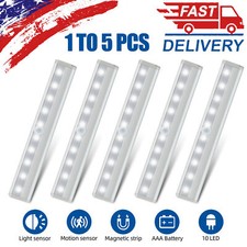 LED Wireless Motion Sensor Cabinet Closet Light USB Rechargeable Lamp Strip