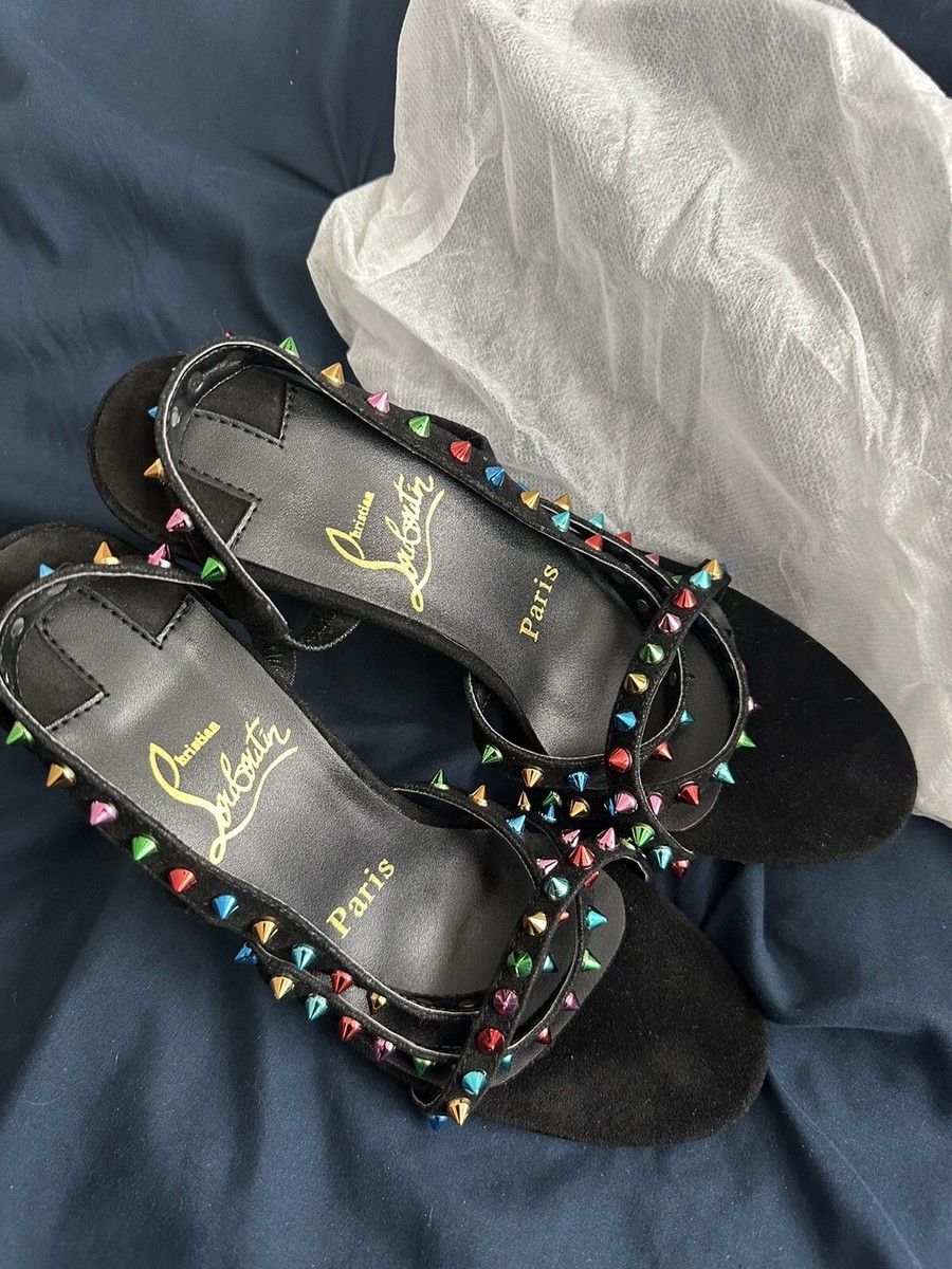 christian louboutin sandals rainbow multi Color 38 Brand New | eBay